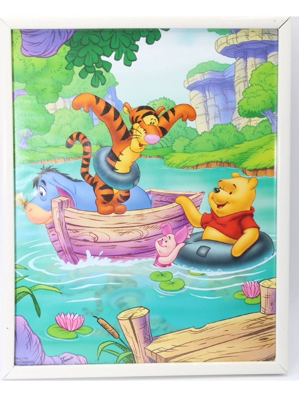 Vintage Trends Disney Picture Framed Winnie the Pooh Summer Photo Frame #1747